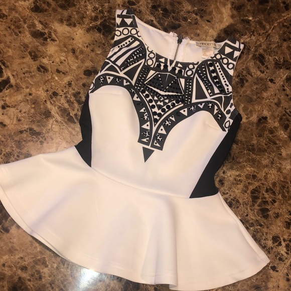 Arden B peplum top - Picture 1 of 4